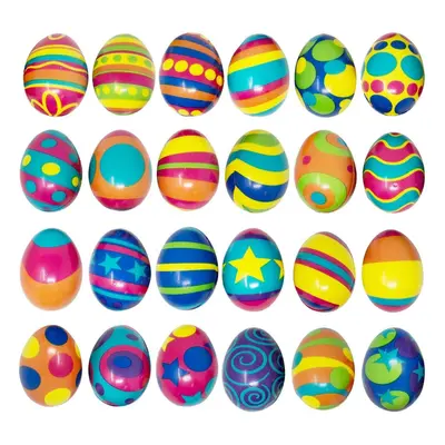 24 PCS Colorful and Squishy Eggs for Easter Eggs Hunt, Slow Rising Stress Relief Super Soft Sque