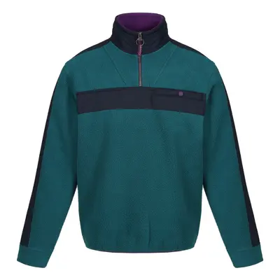 (XXL, Spruce Green/Navy) Regatta Mens Vintage Fleece Top