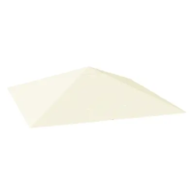 Outsunny x 3(m) Gazebo Canopy Replacement Cover, UPF30+, Cream White