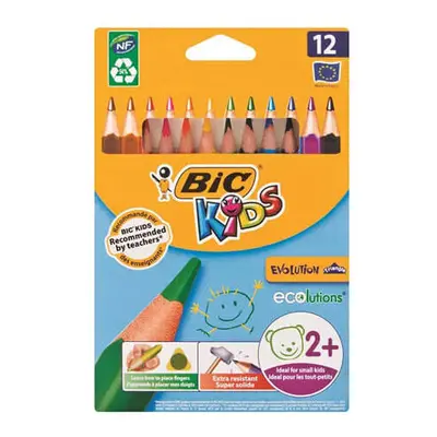 BiC Kids Evolution Coloured Pencils (12pk) (Triangle)