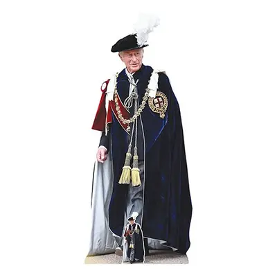 King Charles Royal Family Garter Cardboard Cutout 195cm