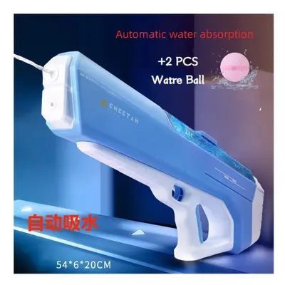 (Blue-Automatic B) Automatic Water Absorption Electric Water Gun High Tech Automatic Water