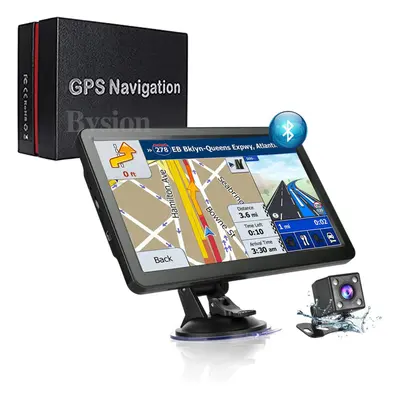 (Including reversing camera) Sat Nav, Inch Bluetooth GPS Navigation Pre-Installed UK & EU Maps C