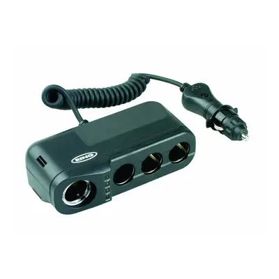 Ring RMS4 Car Four 12V Sockets Adaptor for Dash Cams, Sat Navs and more