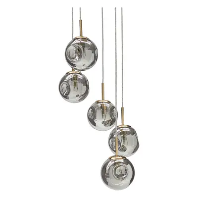 Pendant Lamp RALFES Glass Brass