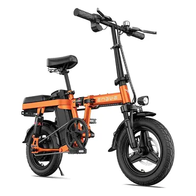 ENGWE T14 Folding Electric Bikes 14" 48V10Ah E-Bike Orange