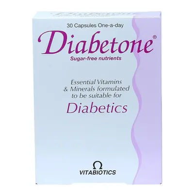 Vitabiotics Diabetone Capsules With Chromium to Contribute and Maintain Blood Sugar Levels - 30'