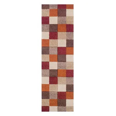 (17. 1923X Box - Terracotta, Hallway Runner : x cm) Modern Geometric Floral Abstract Area Rugs C