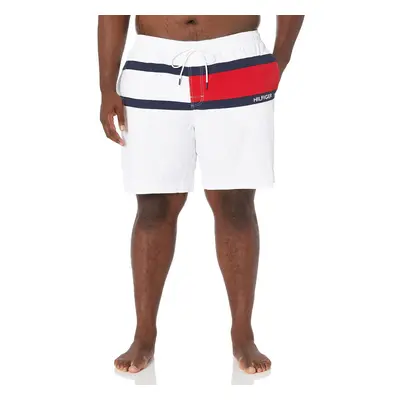 Tommy Hilfiger Men's Big & Tall Logo Swim Trunks with Quick Dry Br