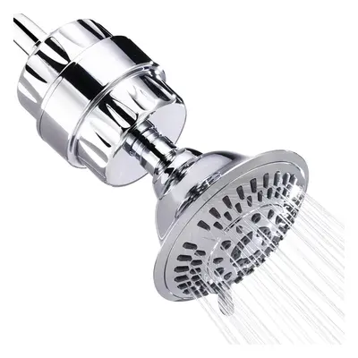 BRIGHT SHOWERS High Pressure Shower Head with Shower Filter Spray Se