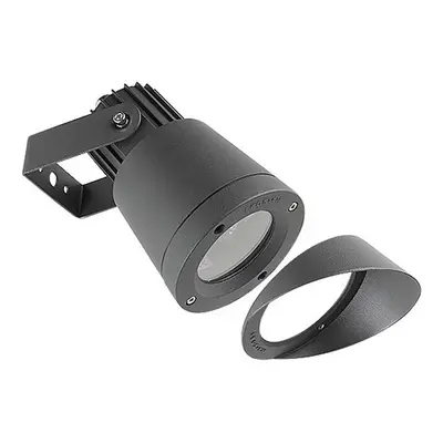 Leds-C4 Hubble&Gu5.3 Technopolymer - Light Outdoor Spotlight Black IP65, GU10