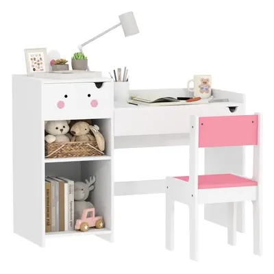 AIYAPLAY Kids Desk and Chair Set, Toddler Table and Chair Set, Rabbit Themed