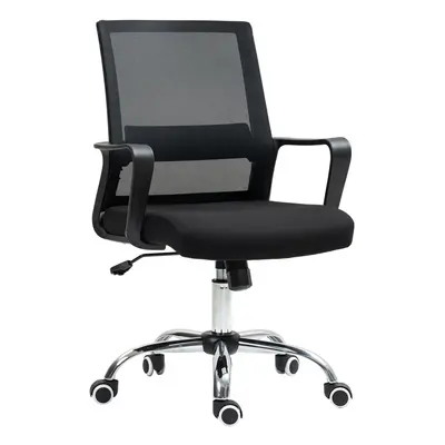 Vinsetto Mesh Office Chair Desk Chair w/ Swivel Seat Adjustable Height Black