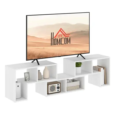 HOMCOM TV Unit for TVs up to Inches, Free Combination TV Stand, White