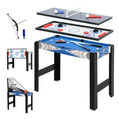 SPORTNOW in Multi Games Table Combo Sports Game Table for Kids, Blue