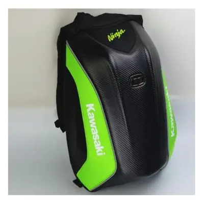 (kawasaki green) For bmw Motorcycle Hard shell backpacks Motocross carbon fiber backpack