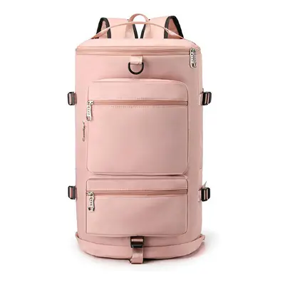 (pink) Use More Casual Travel Packs Men And Women, Large Capacity, Dry And Wet, Separated Fitnes