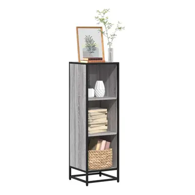 vidaXL Book Cabinet Grey Sonoma 33.5x33x107.5 cm Engineered Wood bookcase