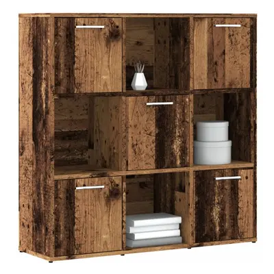 vidaXL Bookshelf Old Wood 90x28x90 cm Engineered Wood