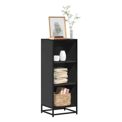 vidaXL Book Cabinet Black 40x35x107.5 cm Engineered Wood