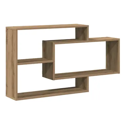 (artisan oak) vidaXL Wall Shelves Floating Rack Display Shelf Bookshelf Engineered Wood