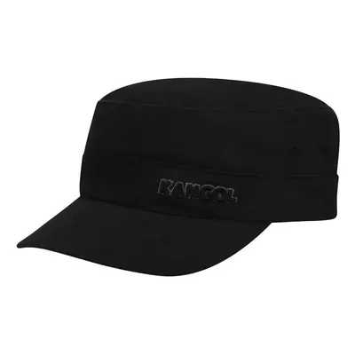 Kangol Cotton Twill Army Cap Unisex Military-Style Hat Black Small/Medium