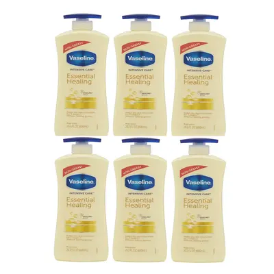 Vaseline Essential Healing Lotion Intensive Care Moisturiser 6x600ml Pump