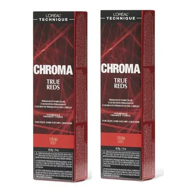 (Ruby - pack of 2) L'Oreal Chroma RUBY True Reds For Light, Dark And 100% Gray Hair