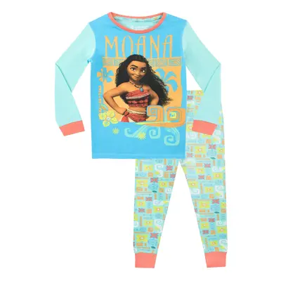 Disney Girls' Moana Pajamas Size Multicolored