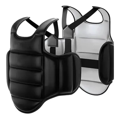 (black,white, Height180-200cm) Soft Body Protector Martial Arts Vest Boxing Equipment Body Karat