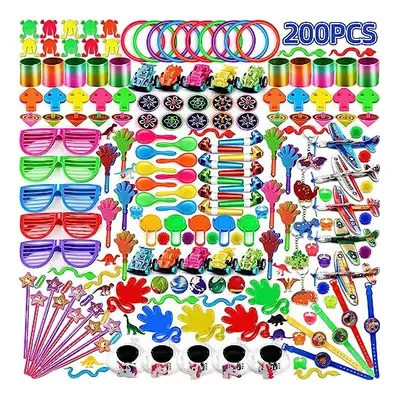 Classroom School Prizes for Kids, 200PCS Goodie Loot Bag Fillers Birthday Party Gift Favours Gam