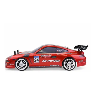 (Red) 1/16 2.4G 4WD Racing ROCKET S16 Drift Brushless Flat Sports Drift RC Car Vehicle Models