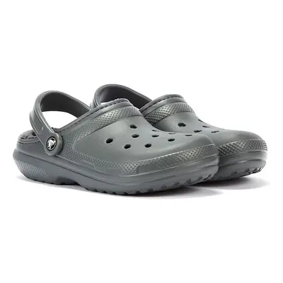 (Grey, UK 5) Crocs Classic Lined Grey Clogs