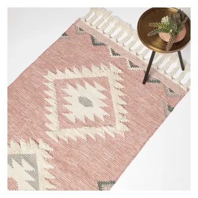 Pali Pink Kilim Wool Rug