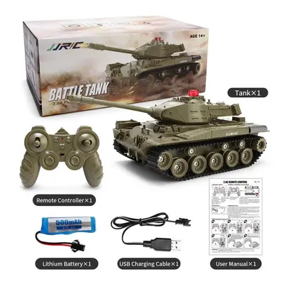 (Army Green) RC Tank Model Q85, 2.4G Remote Control Programmable Crawler Tank, Sound Effects Mil