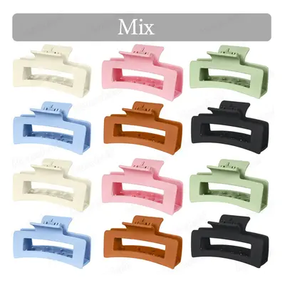 (Mix Colors, 60Pcs) 6-60Pcs Korean Women Girls Plastic Hair Claws 8.5cm Hairclip Crab Barrette G