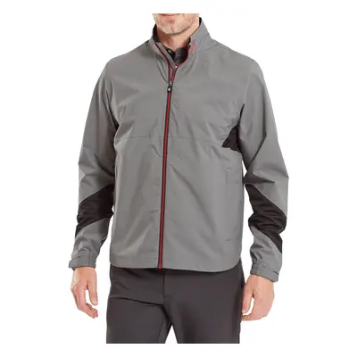 (XXL, Charcoal) Footjoy Mens HydroLite X Waterproof Stretch Breathable Packable Golf Jacket