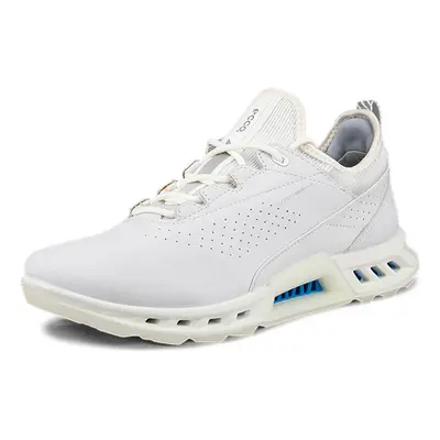 (UK 6, White) Ecco Womens BIOM C4 Leather Gore Tex Waterproof Hybrid Spikeless Golf Shoes