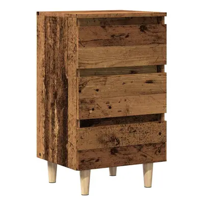 vidaXL Bedside Cabinet Old Wood 40x35x69 cm Engineered Wood bedside table