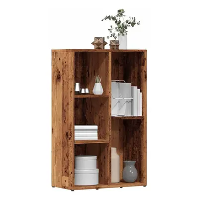 vidaXL Book Cabinet Old Wood 45x25x80 cm Engineered Wood