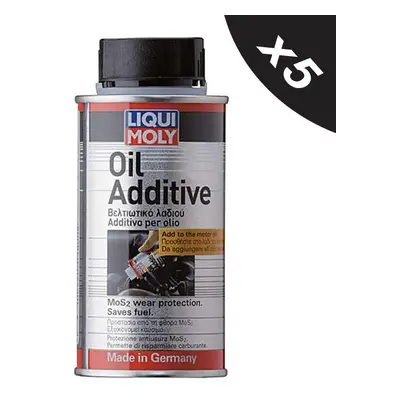 5x Liqui Moly MoS2 Oil Additive 125ml Low-Viscosity Increases Smooth Operation