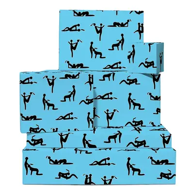 Anniversary Wrapping Paper - Funny Rude Gift Wrap for Wife Husband or Partner - Hen Do Wrapping 