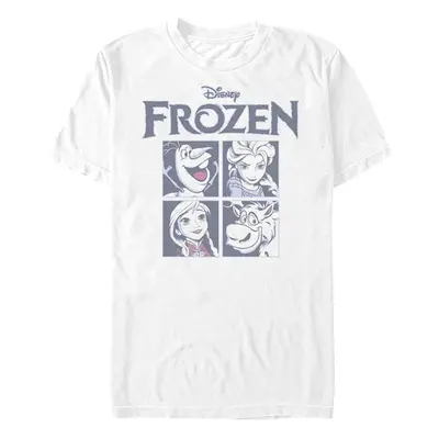 Disney Men's Frozen Ice Cubes T-Shirt White Large