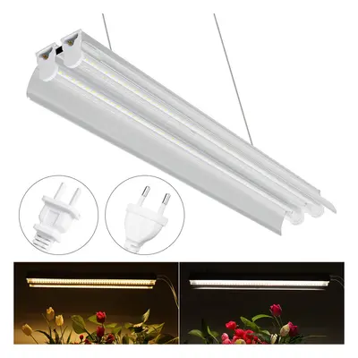 96LED Plant Grow Light Full Spectrum Dual Tube Hanging Lamp Greenhouse Vegetable