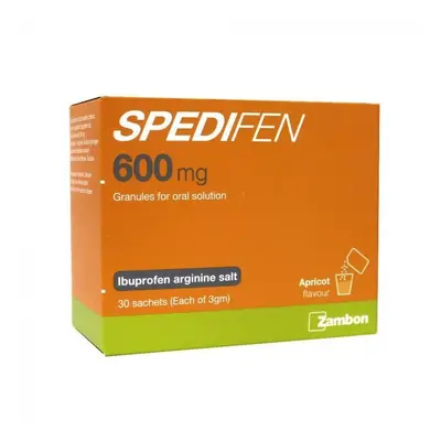 Spedifen Granules Sachet - Granular Formulation of Ibuprofen in Convenient Sachet mg 3g 30's