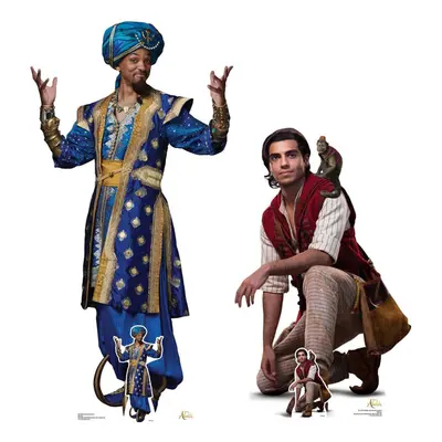 Aladdin & The Genie from Disney's Aladdin Official Lifesize Cardboard Cutout / Standee - Set of