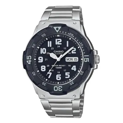 Casio Collection Quartz Black Dial Silver Stainless Steel Bracelet Men's Watch MRW-200HD-1BVEF