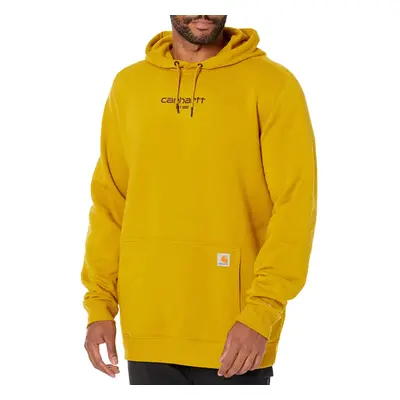 Carhartt Mens Force Relaxed Fit Lightweight Logo Graphic Sweatshirt Golden Haze Large