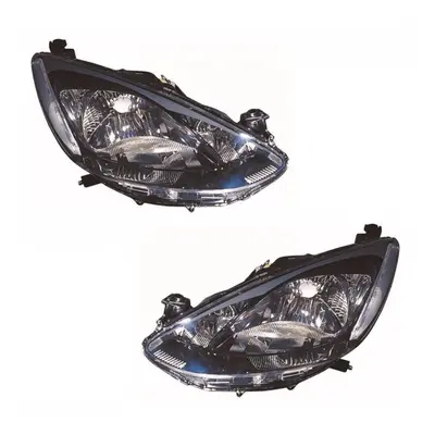 For Mazda 9/2007 Headlights Headlamps Lighting Black Pair O/S & N/S