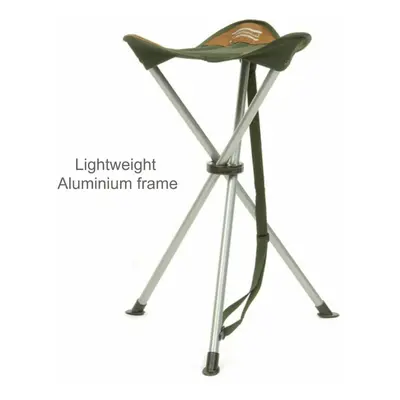 Shakespeare Compact Folding Stool?For Fishing/ Hiking?Cap.60 kg?Brown/Green